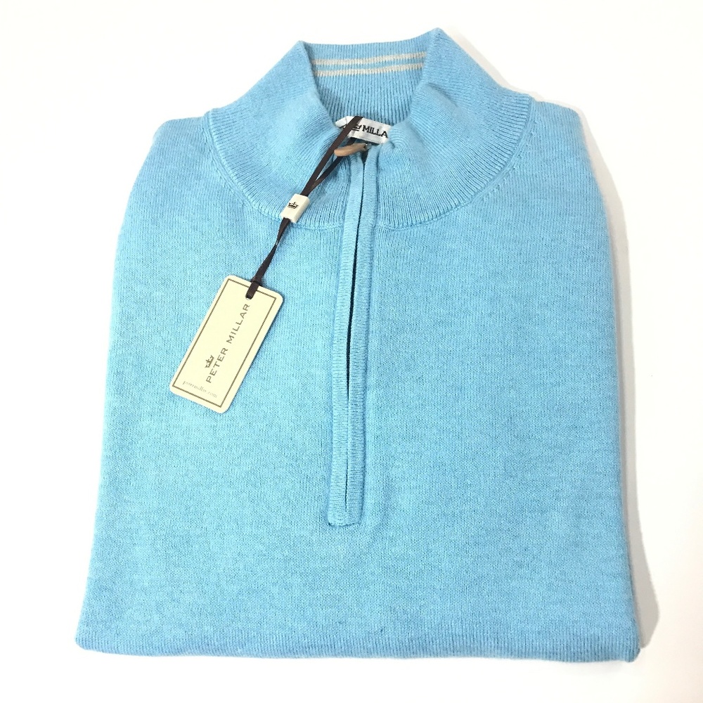 Peter Millar Cashmere Cotton 1/4 Zip Sweater Vest